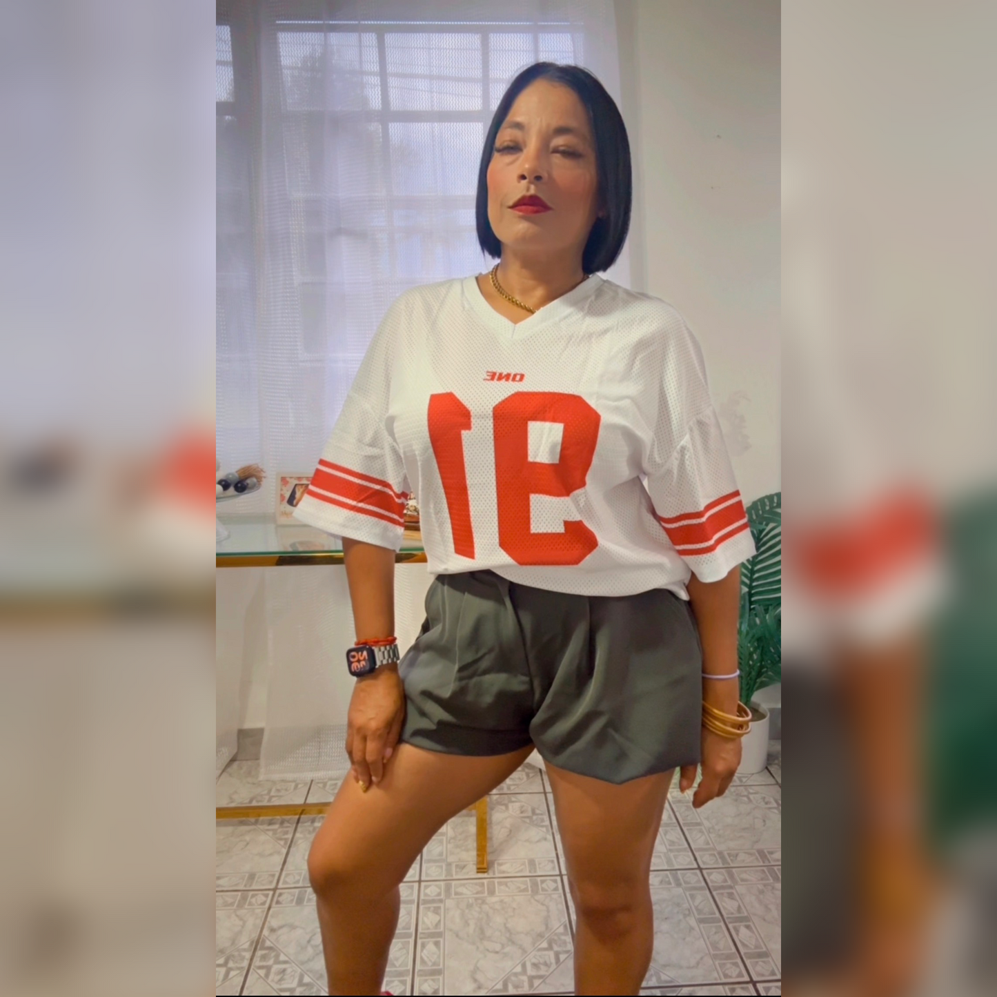 Sporty luxe jersey