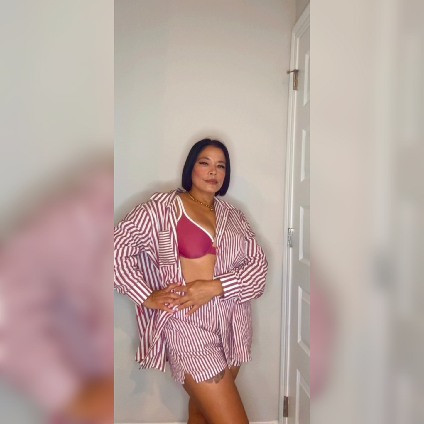 Stripes set swim