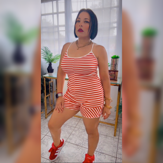 Line Rocher jumsuit red