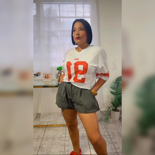 Sporty luxe jersey