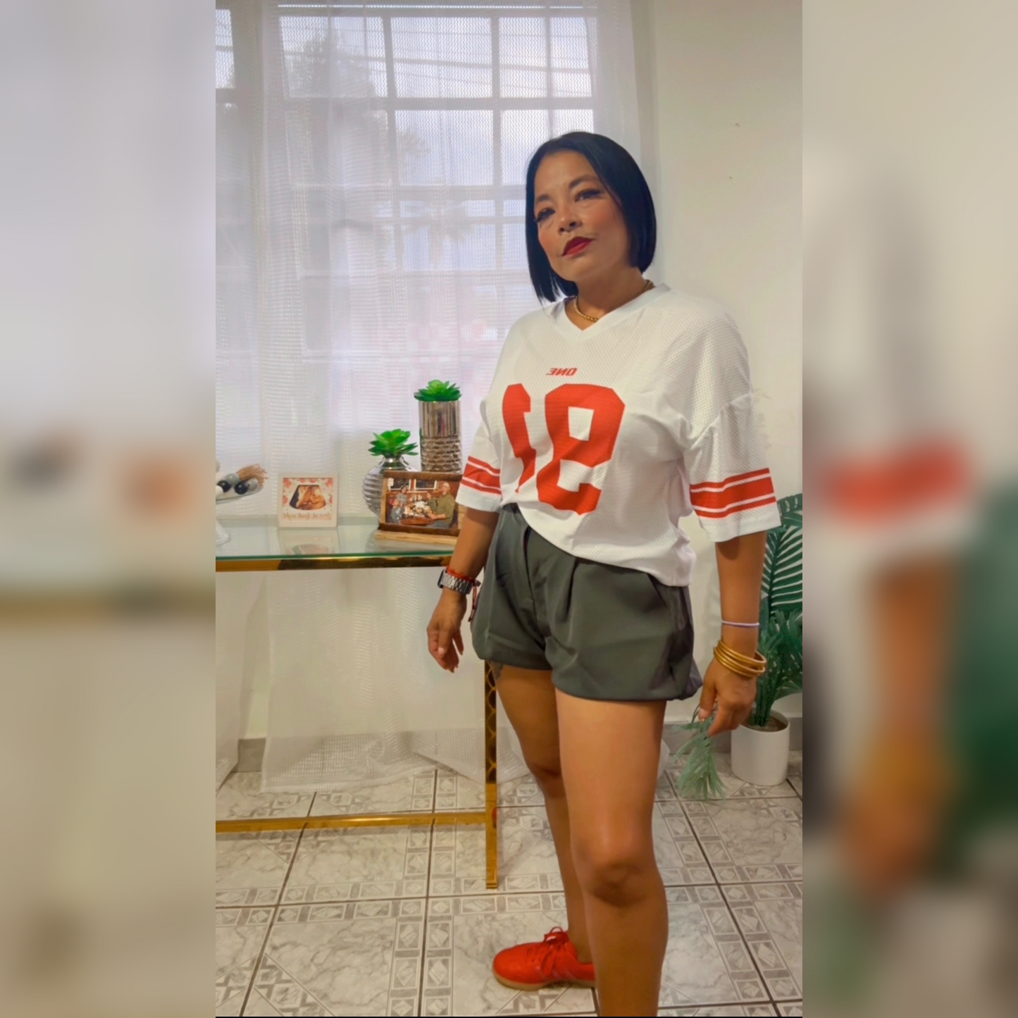 Sporty luxe jersey